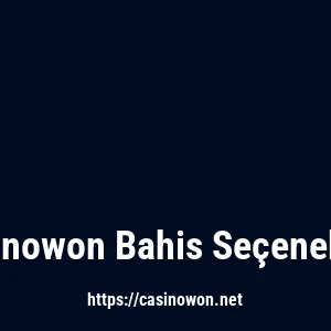 Casinowon Bahis Seçenekleri