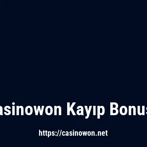 Casinowon Kayıp Bonusu