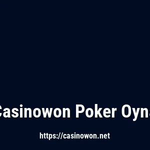 Casinowon Poker Oyna